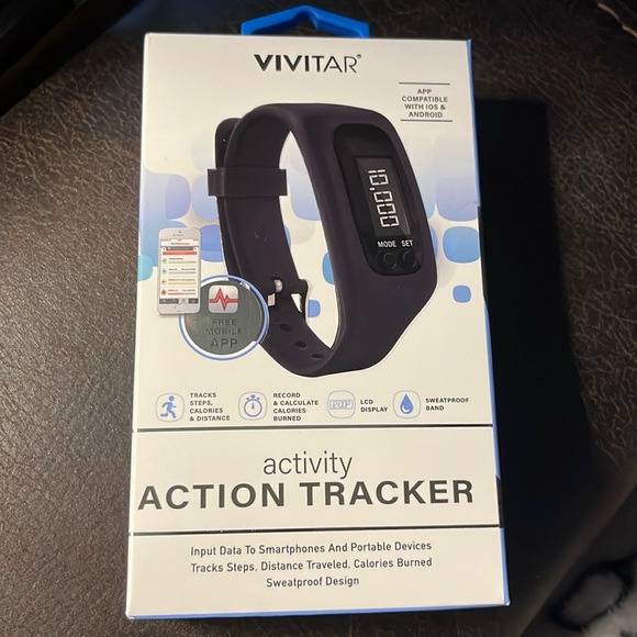 NIB **  Vivitar Activity Action Tracker - Black Accessories - SALE ** NIB ** ACTIVITY ACTION TRACKER WATCH
